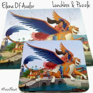 Disney Elena Of Avalor 3D Metal Lunchbox & Puzzle